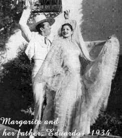 Margarita and her father, Eduardo Cansino