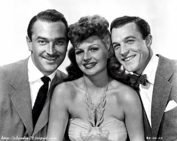 Lee Bowman, Rita Hayworth and Gene Kelly