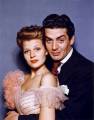 with Victor Mature in a publicity shot for My Gal Sal