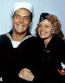 with beau Victor Mature