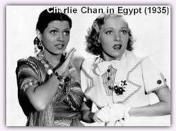 publicity shot for Charlie Chan in Egypt with Pat Paterson