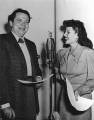 Rita and Orson Welles on the air