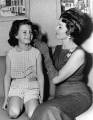 Rita and her daughter Yasmin on the set of Pal Joey